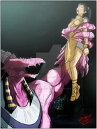 Azazel captured a lil' gal.