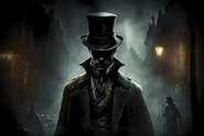 Jack unmasked in an artwork.