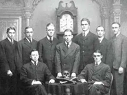 A photograph of the members of the organisation during the 1910's/90's BH.