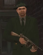 Ruso with his eyes closed tight.