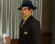 Luigi with moustache.