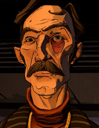 Morgan's creepy face.