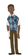 A drawing of Morris.