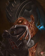 Kabal removing his scary-ass mask.