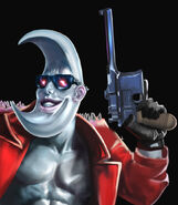 Moony Man with a Mauser gun.
