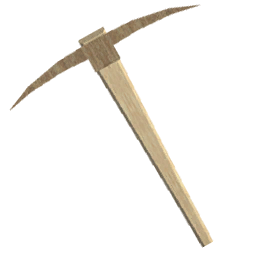 wooden pickaxe real life