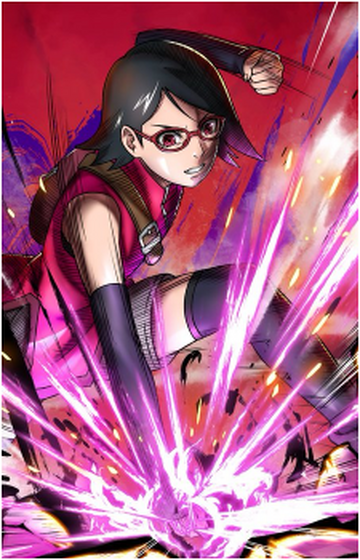 Sarada Uchiha From Naruto Japanese Anime Paint By Numbers - PBN Canvas