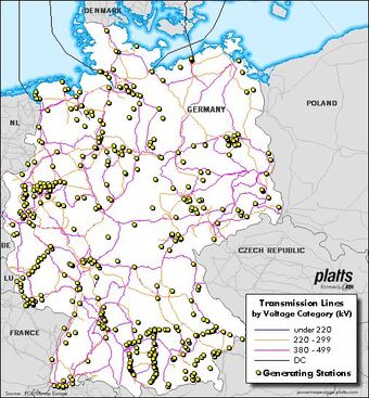 German transmission lines