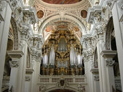 Church pipe organ St Stephen s Cathedral of Passau Germany.