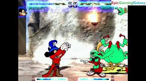 Marvin the Martian VS Sorcerer Mickey Mouse In A Saturday Mornin' Mayhem MUGEN Edition Match