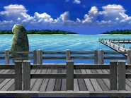 The small section of pier visible on the right