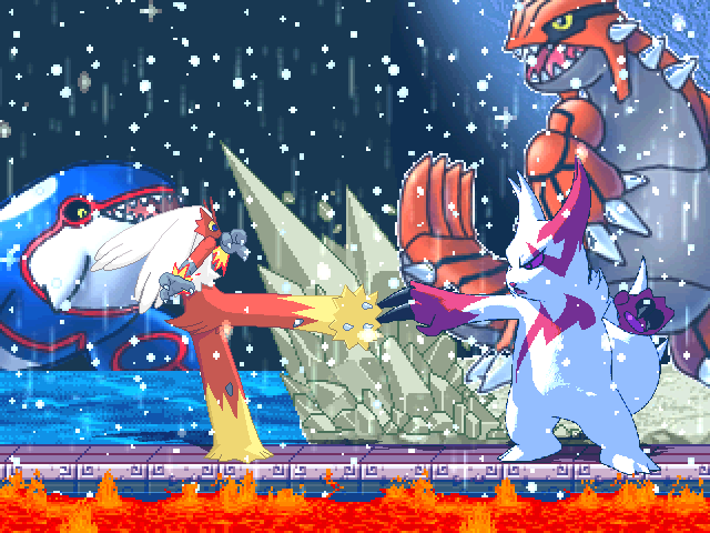 Groudon Kyogre And Rayquaza Battle Mugen Database Fandom