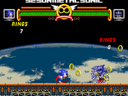 USM SonicvsMetal.png (26 KB) Sonic vs. Metal Sonic, showing the game's lifebars and gameplay mechanics