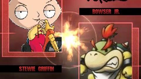 B MUGEN Stewie and Brian vs Bowser Jr and Larry Koopa (stewie WIP test showcase)