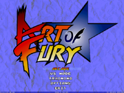 Art of Fury title screen