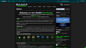 MUGEN Database Front Page