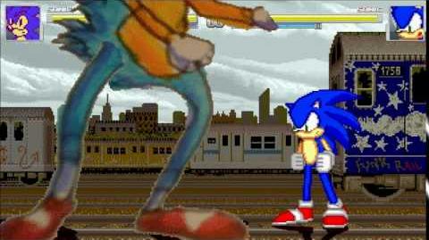 SONIC VS MAURICE IN A MUGEN FIGHT 