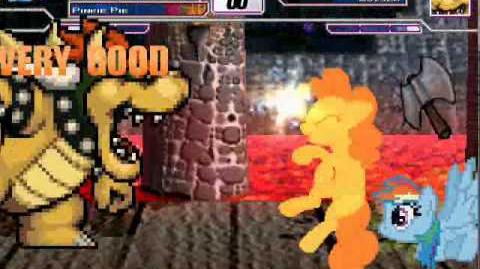 At Mugen Battle Raibow Dash & Pinkie Pie vs Bowser