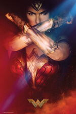 Gal Gadot en un poster promocional de Wonder Woman 2