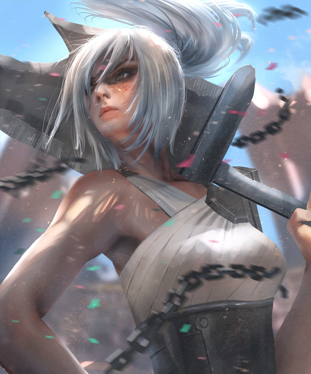 Dragonblade Riven ２  Anime, League of legends, Character