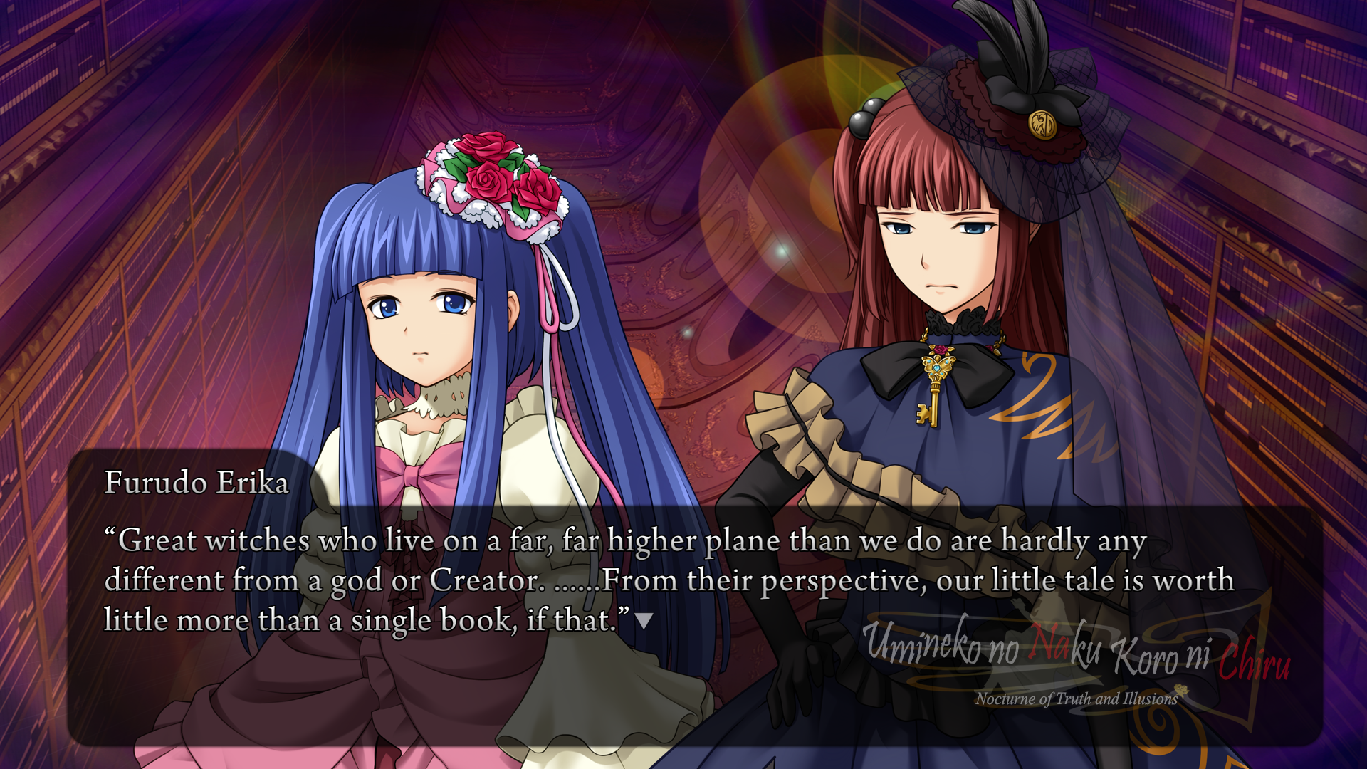 Friend lives far. Umineko Featherine.