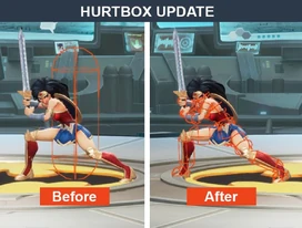 You’ll notice that the hurtboxes are closely tied with the animations now after the update.