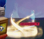 Combat Gizmo's defeat animation.