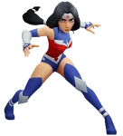 Earlier render for Bloodlines Wonder Woman, used in the Tech Tests.