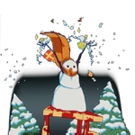 Snowman Sledding (212 KB) Snowman Sledding
