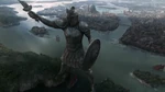 Braavos and its statue, as seen in Game of Thrones.