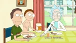 Morty drinking orange juice, as seen in "Raising Gazorpazorp".
