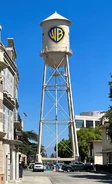 Warner Bros. Studios in real-life, featuring the iconic water tower.