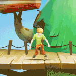 Shaggy using ZOINKS! on Tree Fort.