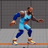 LeBron James' fighting stance (no ball).