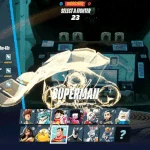 Black Lantern Superman on the online character select screen.