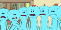 Multiple Meeseeks as seen in "Meeseeks and Destroy".