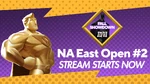 The announcement of the second North America East Open MultiVersus Fall Showdown tournament's stream starting.