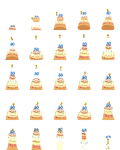 Happy Birthday, Tweety!'s sprite sheet, wrongly used as its in-game thumbnail prior to the FestiVersus! Patch.