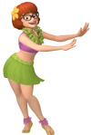 Earlier render for Luau Velma (known as Hula), used in the second Tech Test.