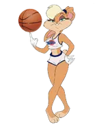 Lola in her original Tune Squad outfit from Space Jam.