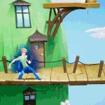 Shaggy attacking Superman with Knuckle Sandwich on Tree Fort.