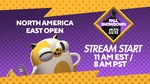 The announcement of the North America East Open MultiVersus Fall Showdown tournament's stream's starting time.