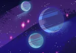 SUSpace.png (97 KB) The three planets seen in promo art for Steven Universe: Unleash the Light.