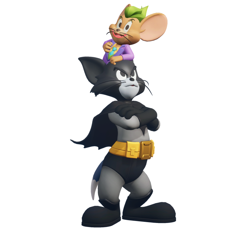 TOM BATMAN &amp; JERRYJOKER 100％ &amp; 400％ Bearbrick x Tom As Batman & Jerry As The Joker 100% & 400