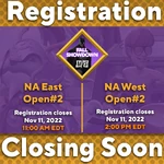 Registration Closing Soon.png (1.08 MB) The announcement of the registrations for the second NA East and West tournaments closing soon.
