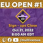 EU Open Closed.png (1.02 MB) The announcement of the first MultiVersus Fall Showdown European Open Event's registrations' closing date.