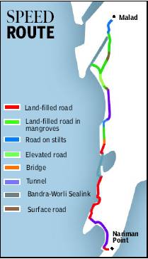 Coastal Road Mumbai Plan Map User Blog:mumbai Wiki/Western Coastal Road Construction May Begin Next Year  ! | Mumbai Wiki | Fandom