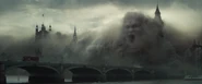 The Houses of Parliament gets engulfed by Ahmanet's sandstorm.