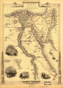 Map of Egypt 1851