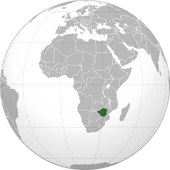 Zimbabwe (orthographic projection)